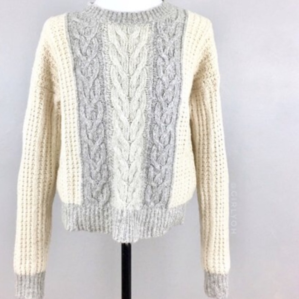 Anthropologie sweater “sleeping on snow”